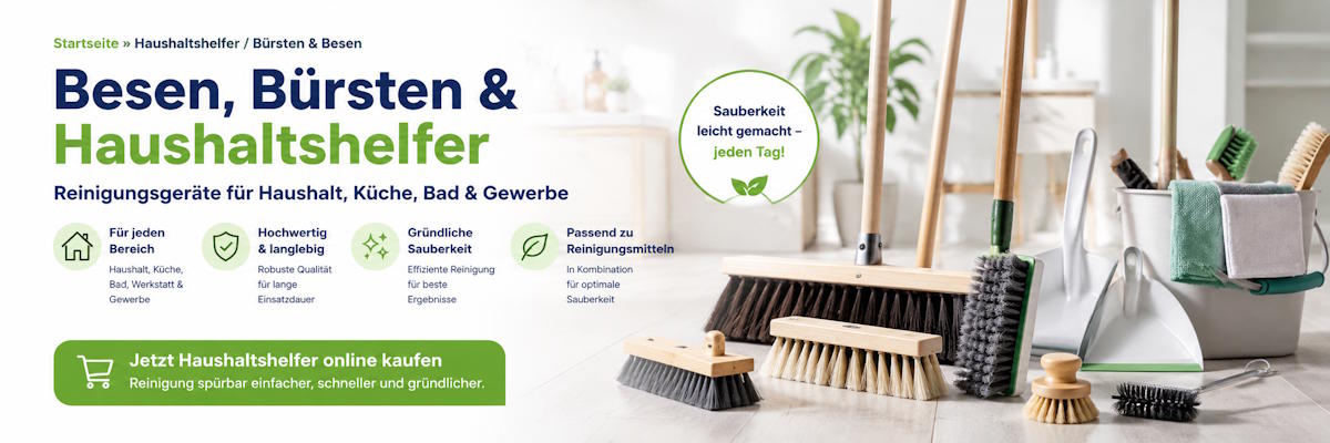 Besen & Bürsten im Reinigungsshop Maaj