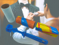 Preview: Kleiderrolle / Fusselrolle  mit 2 Ersatzrollen