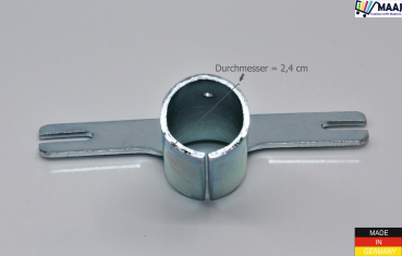 Metallhalter für Besenstiele mit 24 mm Durchmesser