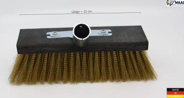 Aufrauhbesen mit Messingdraht-Bestückung 22cm