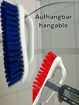 Waschbürste mit Griff Rot