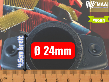 Halter für Besenstiele mit 24 mm Durchmesser