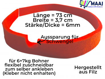 Ersatzfilz Filz für für Bohnerbesen/Blocker/Bohner