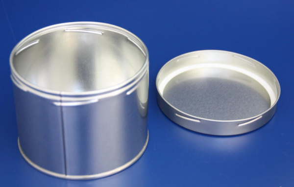 BLECHDOSEN mit Eindrückdeckel Metalldosen Metallbehälter Weißblech 