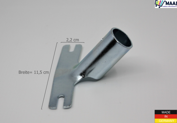 Metallhalter für Besenstiele mit 24 mm Durchmesser