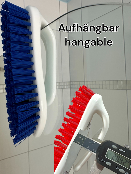 Waschbürste mit Griff Rot
