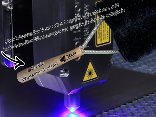 Heizkörperbürste doppelt aus Ziegenhaar