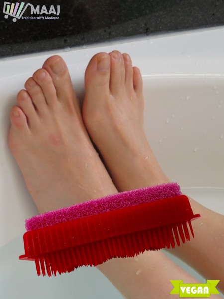 Handbürste mit Bimsschwamm