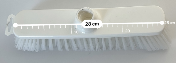 Hygiene-Besen 28 cm weiß