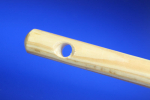 Besenstiel aus lackiertem Holz mit Gewinde 140 cm