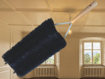 Radiator double brush made of goat hair