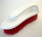 Waschbürste mit Griff Rot